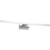 Eglo LED Spiegelleuchte Conettilla, Lampe Spiegel Badezimmer, Spiegellampe aus Aluminium in Chrom und Kunststoff, warmweiß - kaltweiß, IP44, L 60 cm