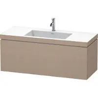 Duravit Waschtischunterschrank c-bonded L-Cube 120x48cm, 1 Hahnl., lei, 1 Ausz., wandhängend