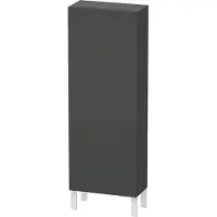 Duravit Halbhochschrank L-CUBE 500x243x1320mm Ans rechts graphit matt Anschlag rechts graphit matt