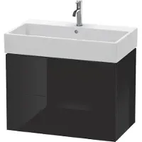 Duravit Waschtischunterbau L-CUBE 544x784x459mm schwarz hochglanz