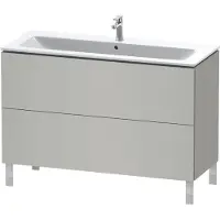 Duravit Waschtischunterbau L-CUBE 1220x481x704mm betongrau matt