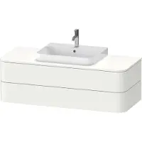 Duravit Happy D.2 Plus Konsolenwaschtischunterbau wandhängend, 1300x550 mm, 2 Schubkästen, für Aufsatzbecken, HP4972084840010