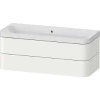 Duravit Möbelwaschtisch Happy D.2 Plus 117,5x49cm, 2 Schubk., o. HL, we s-matt