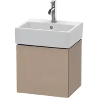 Duravit Waschtischunterbau L-CUBE 400x434x341mm Anschlag rechts leinen