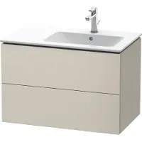 Duravit Waschtischunterbau L-CUBE 550x820x481mm, Becken rechts taupe