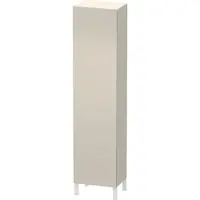Duravit Hochschrank L-CUBE INDIVIDUAL 250/500x200/363x1321/2000mm Ans re taupe Anschlag rechts taupe