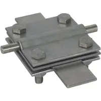 Dehn Edelstahl-Kreuzschiene RD 7-10 FL 40mm Interlock - 319229