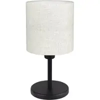 Eglo Tischlampe Montetto 1 schwarz mit weißer Kapuze
