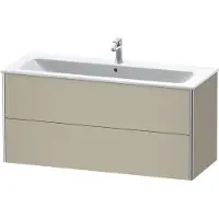 Duravit Waschtischunterbau XSQUARE 560x1210x478mm taupe seidenmatt