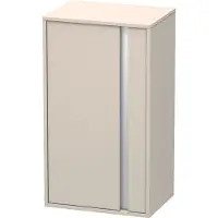 Duravit Halbhochschrank Ketho 50x36x88cm, Tür links, Taupe