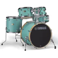 Yamaha Stage Custom 5-teiliger 20-Kesselsatz Birke Matte Surf Green