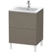 Duravit Waschtischunterbau L-CUBE 620 x 481 x 704 mm flannel grey seidenmatt