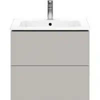 Duravit Waschtischunterbau L-CUBE 620x481x550mm betongrau matt