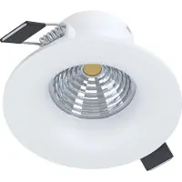 Eglo LED Einbauspot Saliceto dimmbar 6,4W neutralweiss 4000K Weiss Aluminium Ø9cm 902329