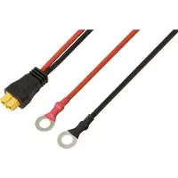 TRU COMPONENTS Ringkabelschuh zum XT60-Anschlusskabel 1 m TC-13619320 Schwarz, Rot TRU COMPONE