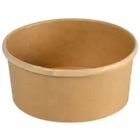 Biopak 525x DUNI Ronda Bowl Slim 350 ml Braun ungeteilt