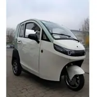MADAT A03 – Elektrischer Dreirad-Kabinenroller in Beige Hellgrün mit Lithium-Eisenphosphat-Akku (LiFePO4) 45 km/h (optional 25 km/h)