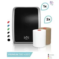 Blanc HYGIENIC SET: Handtuchrollenspender SENSOR, berührungslos, Blanc Cosmos versch.Farben+ 1Rolle PREMIUM TAD +1Rolle ECO Natural -PRODUKTSET