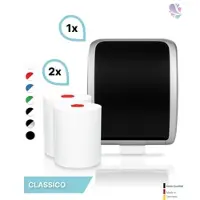 Blanc HYGIENIC SET: Handtuchrollenspender Autocut, Blanc Cosmos verschied. Farben + 2 Handtuchrollen Classico - PRODUKTSET