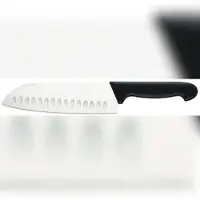 Schneider - Santoku, 180 mm - Griff schwarz, mit Kullenschliff