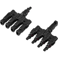 TRU COMPONENTS 4 fach PV-Abzweigverbinder-Set TC-13805800 Schwarz Inhalt: 2 St.