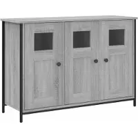 vidaXL Sideboard Grau Sonoma 100x35x70 cm Holzwerkstoff