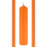 Kopschitz Kerzen Altarkerzen Mandarin Orange 250 x Ø 50 mm, 4 Stück