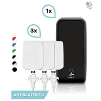 Blanc HYGIENIC SET: Schaumseifenspender SENSOR, berührungslos Blanc Cosmos versch. Farben+3x 1-Liter Schaumseife antibakteriell - PRODUKTSET : Farbe - Schwarz