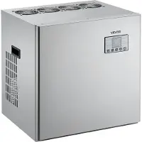 Vevor Gewerbliche Eismaschine – Kopf, 181 kg/Tag Edelstahl-Eismaschine mit zeitgesteuerter Eisproduktion, Selbstreinigung, einstellbarer Dicke, ideal für Restaurants, Bars, Cafés und Hotels – nur Kopf