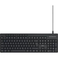 Hama USB-Tastatur CK-200, kabelgebunden, Schwarz, QWERTZ