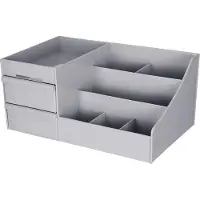 Dalprint Schreibtisch-Stiftehalter, grau, 35 x 21,5 x 16,5 cm – Dalprint