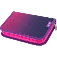 Herlitz 400205910, Weiches Federmäppchen, Pink, Violett, Einfarbig, Drinnen, Junge/Mädchen, Reißverschluss