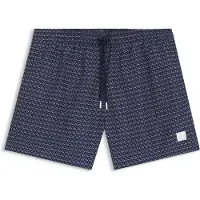 BOSS Bedruckte Badeshorts mit Logo-Badge Grösse XXL