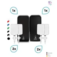 Blanc HYGIENIC KOMPLETT-SET HANDHYGIENE SENSOR: Desinfektionsspender SENSOR + 2 Kartuschen & Schaumseifenspender SENSOR + 2 Kartuschen
