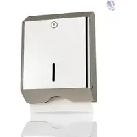 Blanc HYGIENIC Falthandtuchspender INOX Z600, Edelstahl, robust, abschließbar, Kapazität: 600 Faltpapiere