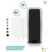 Blanc HYGIENIC SET: Schaumseifenspender manuell, Blanc Cosmos +2x 1-Liter Schaumseife antibakteriell - PRODUKTSET