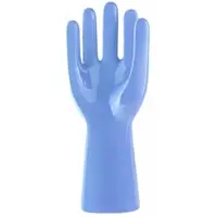 Donkey Products Arts of Parts Hand groß, Schmuckhalter, Schmuckständer, Steingut, Blau, 12 x 7.5 x 30 cm, 211010