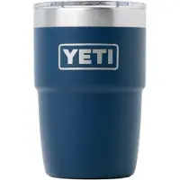 Yeti Rambler Stackable Cup 8oz Mag Slider Lid, Navy Blue, stapelbarer Thermobecher mit Deckel, 237 ml
