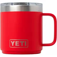 Yeti Rambler Stackable Mug 2.0 10oz Mag Slider Lid, Rescue Red, stapelbare Thermotasse mit Deckel, 295 ml