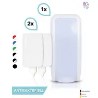 Blanc HYGIENIC SET: Schaumseifenspender manuell, Blanc Cosmos versch. Farben+2x 1-Liter Schaumseife antibakteriell - PRODUKTSET