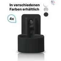 Blanc HYGIENIC Wandhalterung 4x mit weißer, schwarzer oder verchromter Blende - HOTELSERIE