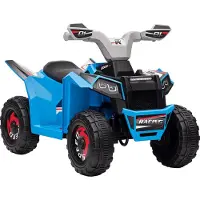 HOMCOM Elektro Kinderquad, Mini Elektroquad mit Vorwärts-, Rückwärtsfunktion