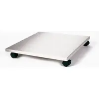 Szagato Möbelroller / Pflanzenroller (Profi) 50x50 cm, Edelstahl, 100kg, Bürorollen + Bremse, Marke: , Made in Germany