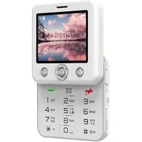 Onestyle Diamond Flip Phone Featurephone, White