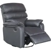 Happy Home TV-Sessel mit Relaxfunktion 360° drehbarer & schaukelnder Relaxsessel mit verstellbarer Rückenlehne Fernsehsessel aus Stoff Dunkelgrau