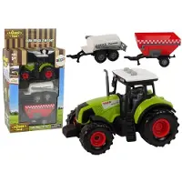 Leantoys Großer Traktor Lichter LED Sounds 2 Maschinen Bauernhof Set