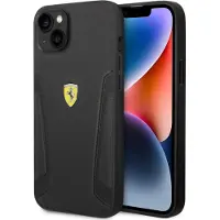 Ferrari Fehcp14mrbuk Iphone 14 Plus15 Plus 6.7 Leather Stamp Sides Handyhülle