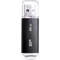 Silicon Power USB-Stick 64GB USB2.0 U02 Plastic Black