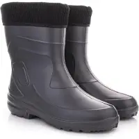 Lemigo Damen Thermo EVA Gummistiefel sehr leicht Jessy (Carbon, 39 EU)