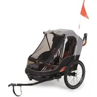 Bobike Anhaenger Trailer Stroller Grey/Blue grau,blau